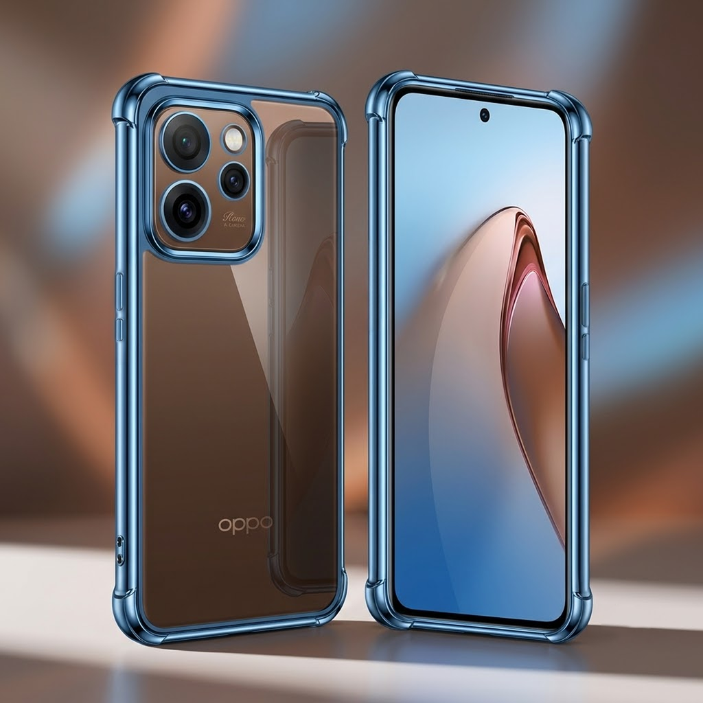 Oppo Reno 15 Pro Mini 5G Anti-Yellow Electroplating Transparent Airbags Case