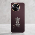 Vivo T3x 5G Compatible Satyamev Jayate 3D Metal Emblem Sticker