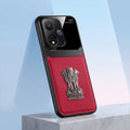Oppo A59 5G Satyamev Jayate 3D Metal Leather Back Case