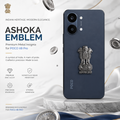POCO X8 Pro 5G Compatible Satyamev Jayate 3D Metal Emblem Sticker