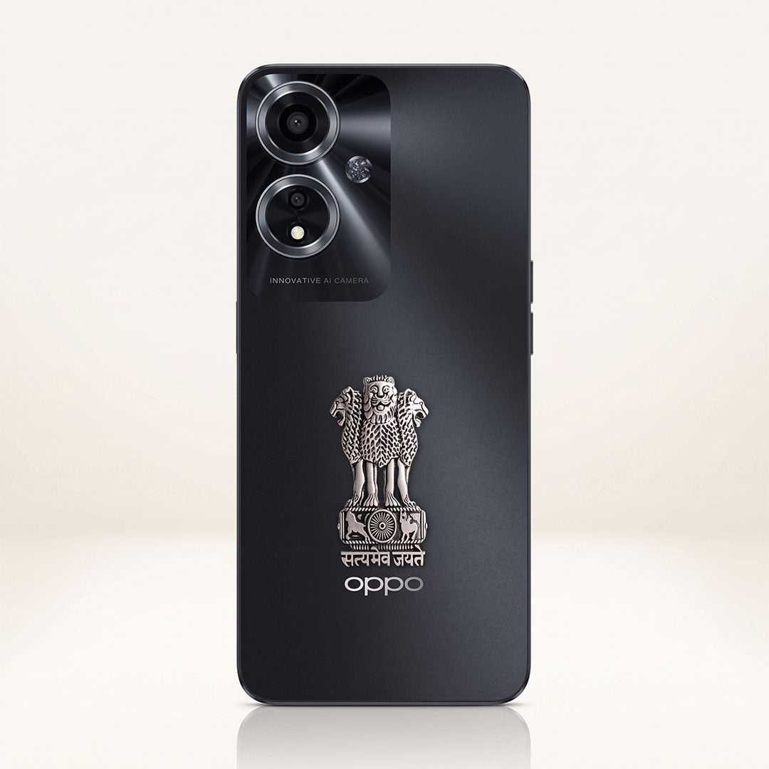 Oppo A59 5G Compatible Satyamev Jayate 3D Metal Emblem Sticker