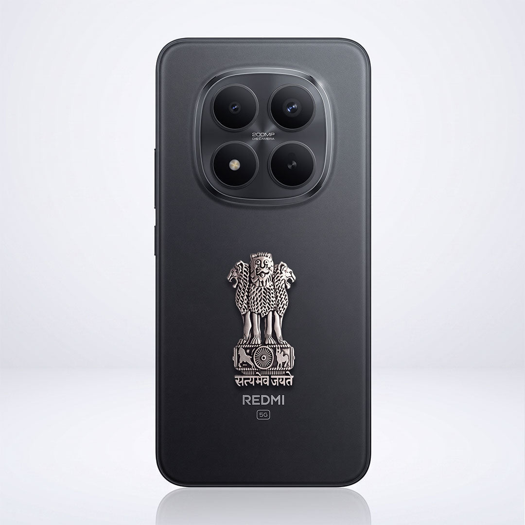 Redmi Note 15 Pro 5G Compatible Satyamev Jayate 3D Metal Emblem Sticker