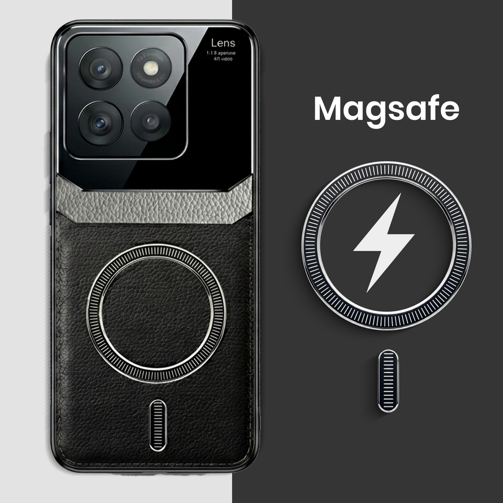 Motorola Edge 60 Fusion 5G Premium Magsafe Magnetic Leather Lens Protective Case