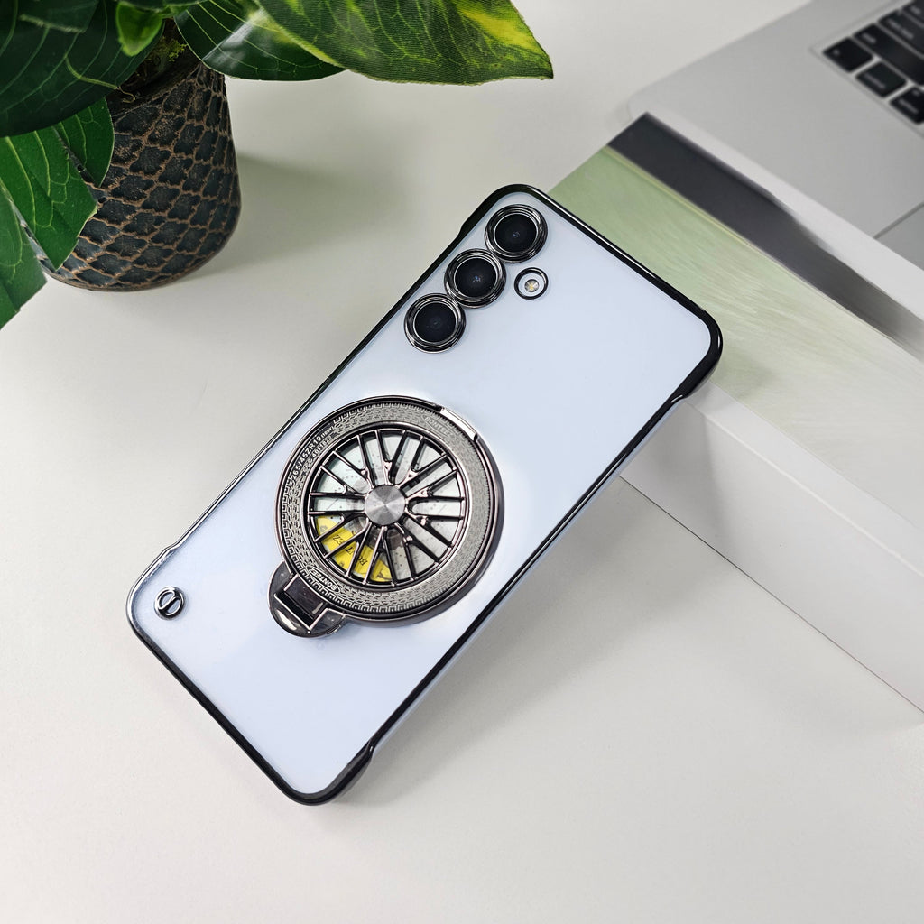 Samsung Galaxy A35 5G Porsche® Wheel Frameless Case black
