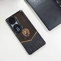 Vivo V40 5G Luxury Lion Pattern Leather And Liquid Silicone Case