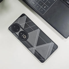 Vivo V40 5G Triangle Pattern Matte Back Shockproof Case