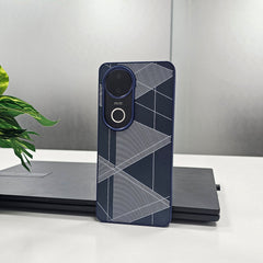 Vivo V50 5G Triangle Pattern Matte Back Shockproof Case