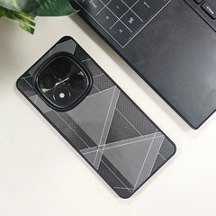 Redmi Note 14 Pro 5G Triangle Pattern Matte Back Shockproof Case