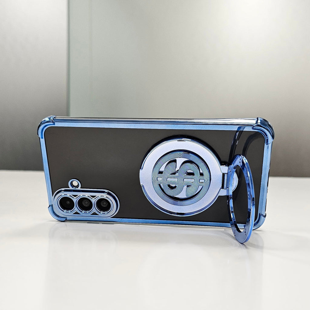 Samsung Galaxy M56 5G Four Corner Airbags 100% Original Astro Money Magnet Rotating Dollar Case