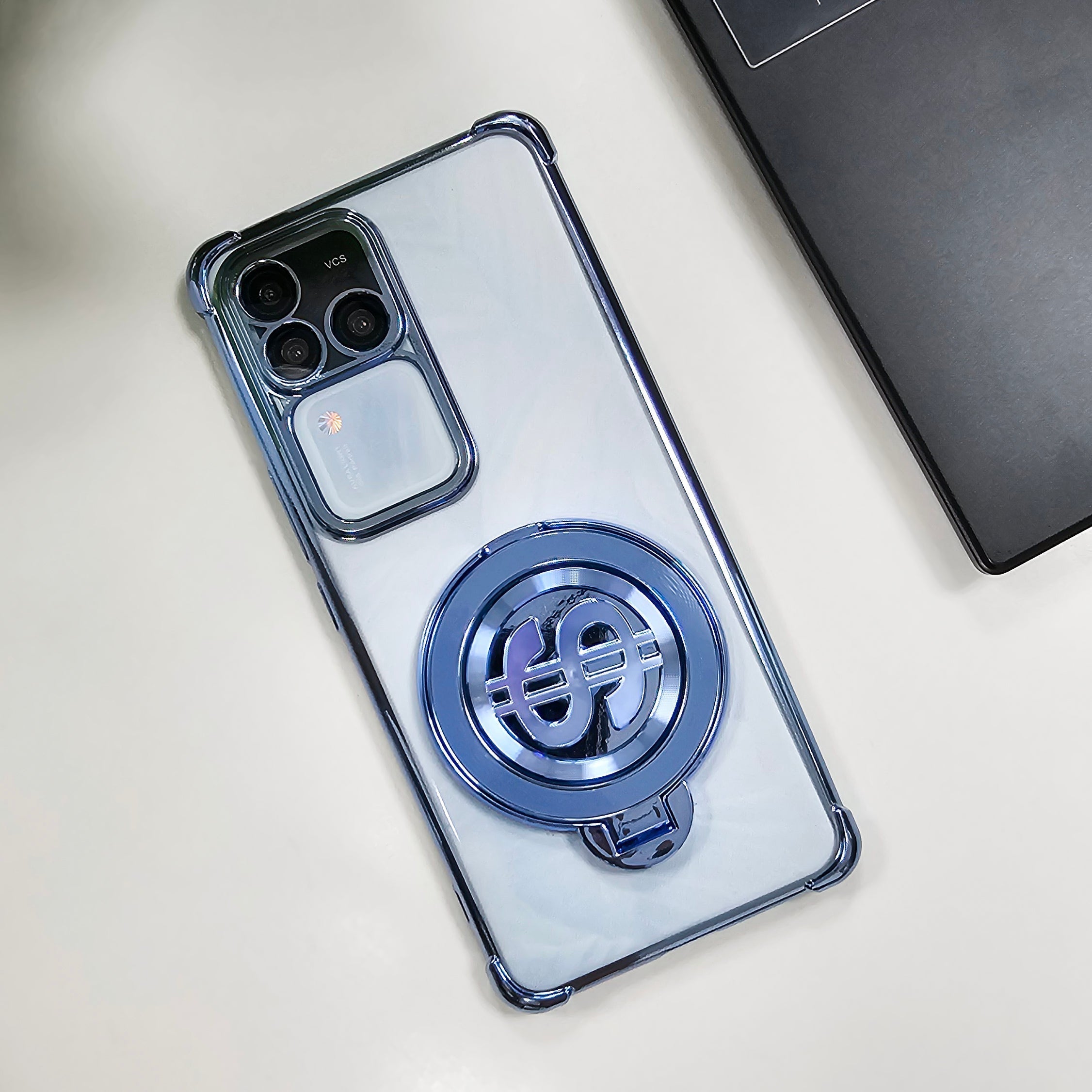 Vivo V30 Pro 5G Four Corner Airbags 100% Original Astro Money Magnet Rotating Dollar Case