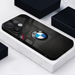 Vivo V60 5G Premium Acrylic Shockproof Glass Back Case (BMW LOGO)