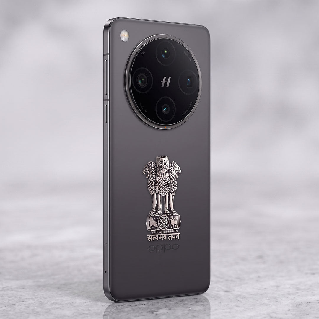 OPPO Find X8 Pro 5G Compatible Satyamev Jayate 3D Metal Emblem Sticker