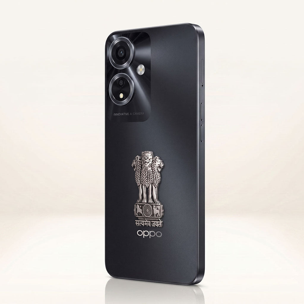 Oppo A59 5G Compatible Satyamev Jayate 3D Metal Emblem Sticker