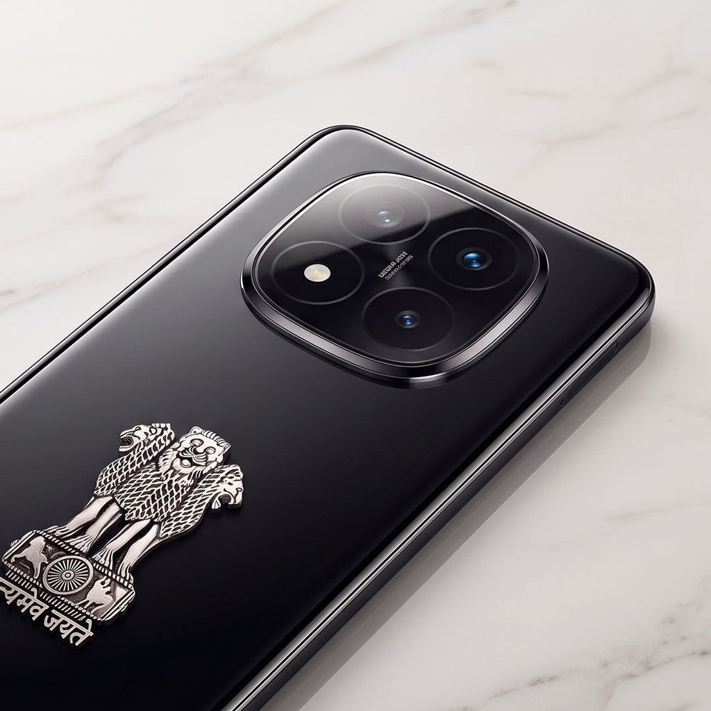 Redmi Note 14 Pro+ 5G Compatible Satyamev Jayate 3D Metal Emblem Sticker