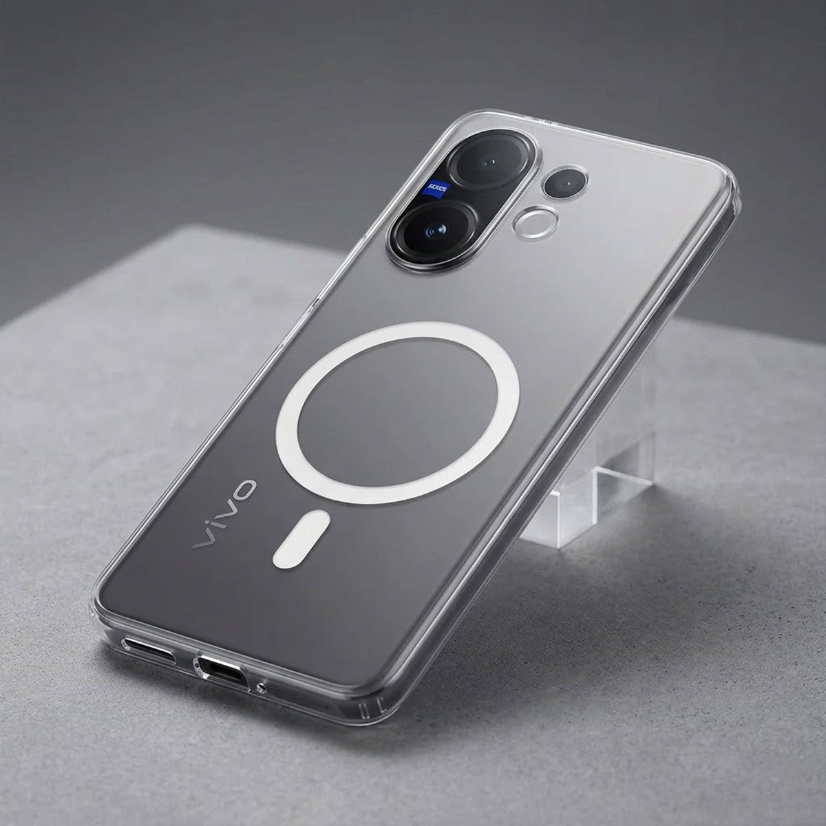 Vivo V60 5G Clear Anti-Yellow MagSafe Protective Case