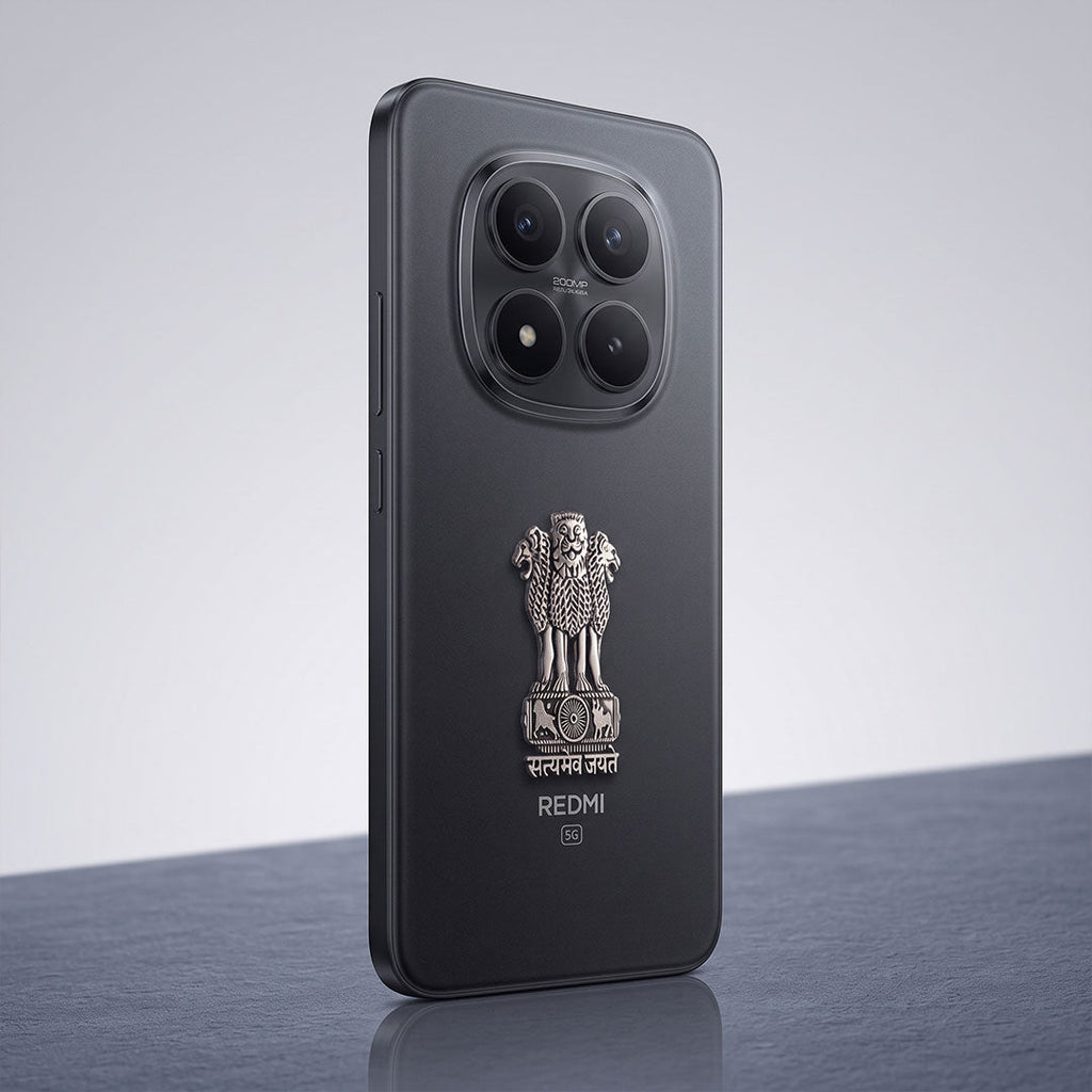 Redmi Note 15 Pro 5G Compatible Satyamev Jayate 3D Metal Emblem Sticker