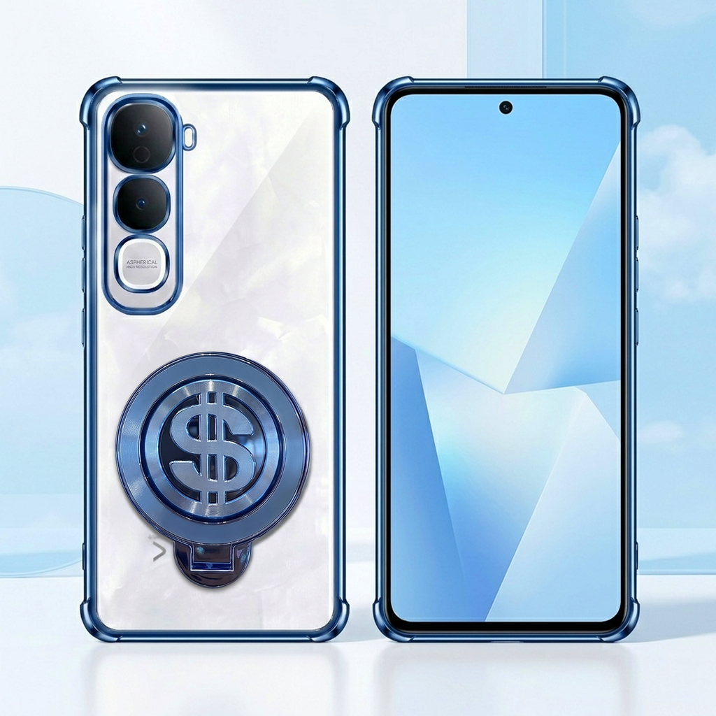 Vivo Y400 Pro 5G Four Corner Airbags 100% Original Astro Money Magnet Rotating Dollar Case