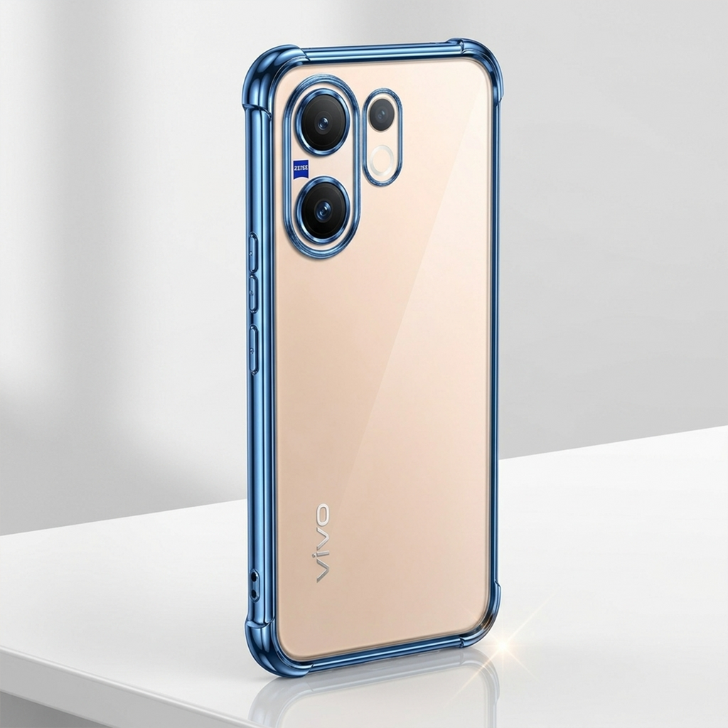 Vivo X200FE 5G Anti-Yellow Electroplating Transparent Airbags Case
