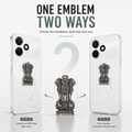 Oppo A6c 5G Compatible Satyamev Jayate 3D Metal Emblem Sticker