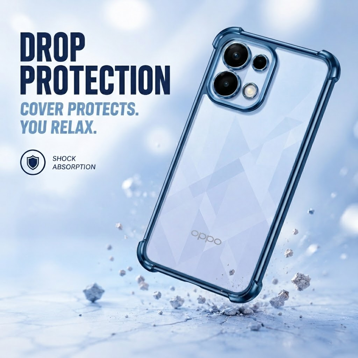 Oppo K13 5G Anti-Yellow Electroplating Transparent Airbags Case