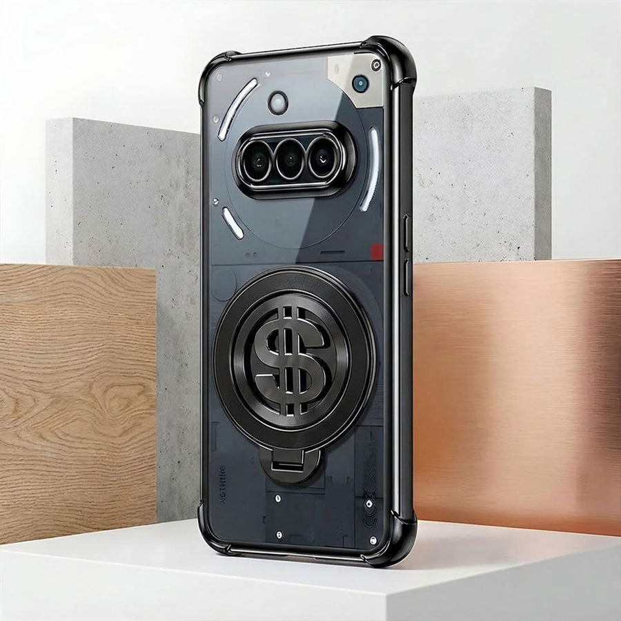 Nothing Phone 3a 5G Four Corner Airbags 100% Original Astro Money Magnet Rotating Dollar Case
