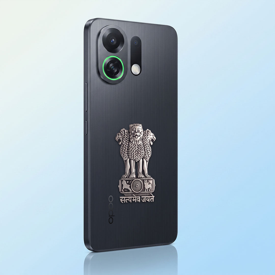 Oppo K13 Turbo Pro 5G Compatible Satyamev Jayate 3D Metal Emblem Sticker