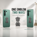 Tecno Camon 50 Ultra 5G Compatible Satyamev Jayate 3D Metal Emblem Sticker