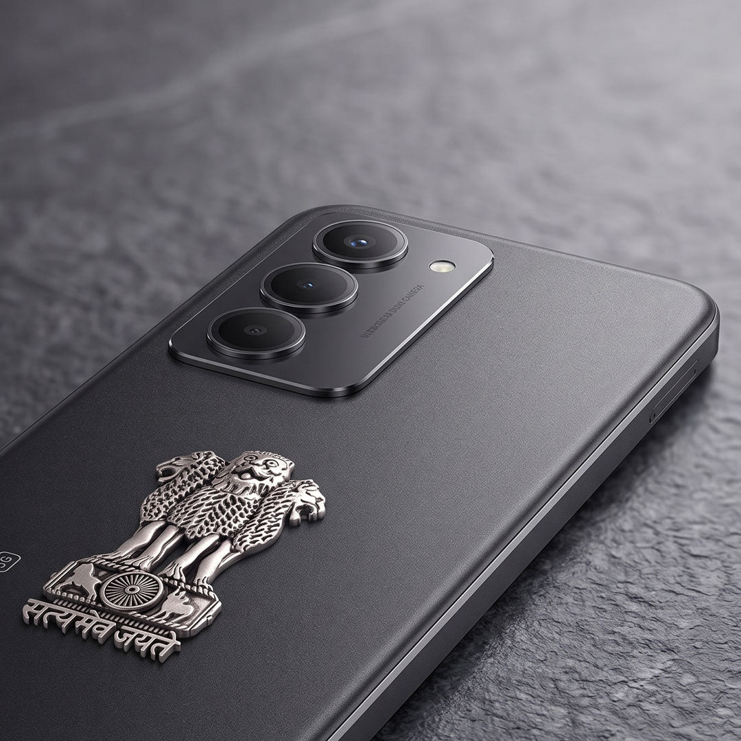 Redmi 15 5G Compatible Satyamev Jayate 3D Metal Emblem Sticker