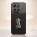 Motorola Edge 70 Fusion 5g Satyamev Jayate Carbon Fiber Leather Hybrid Phone Case