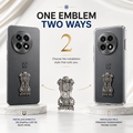 OnePlus 13R 5G Compatible Satyamev Jayate 3D Metal Emblem Sticker