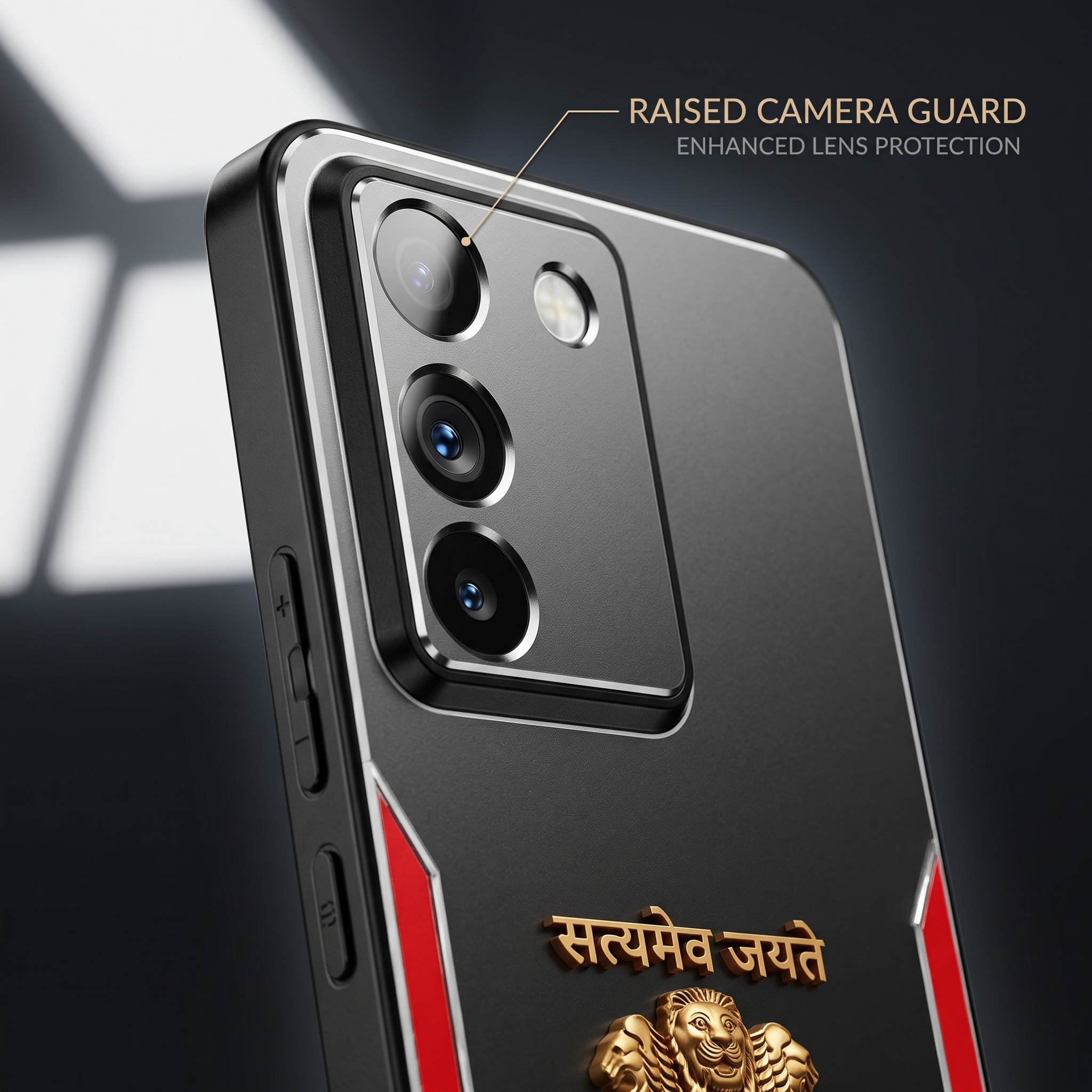 Vivo Y200e 5G Satyamev Jayate 3D Metal Aluminium Back Case