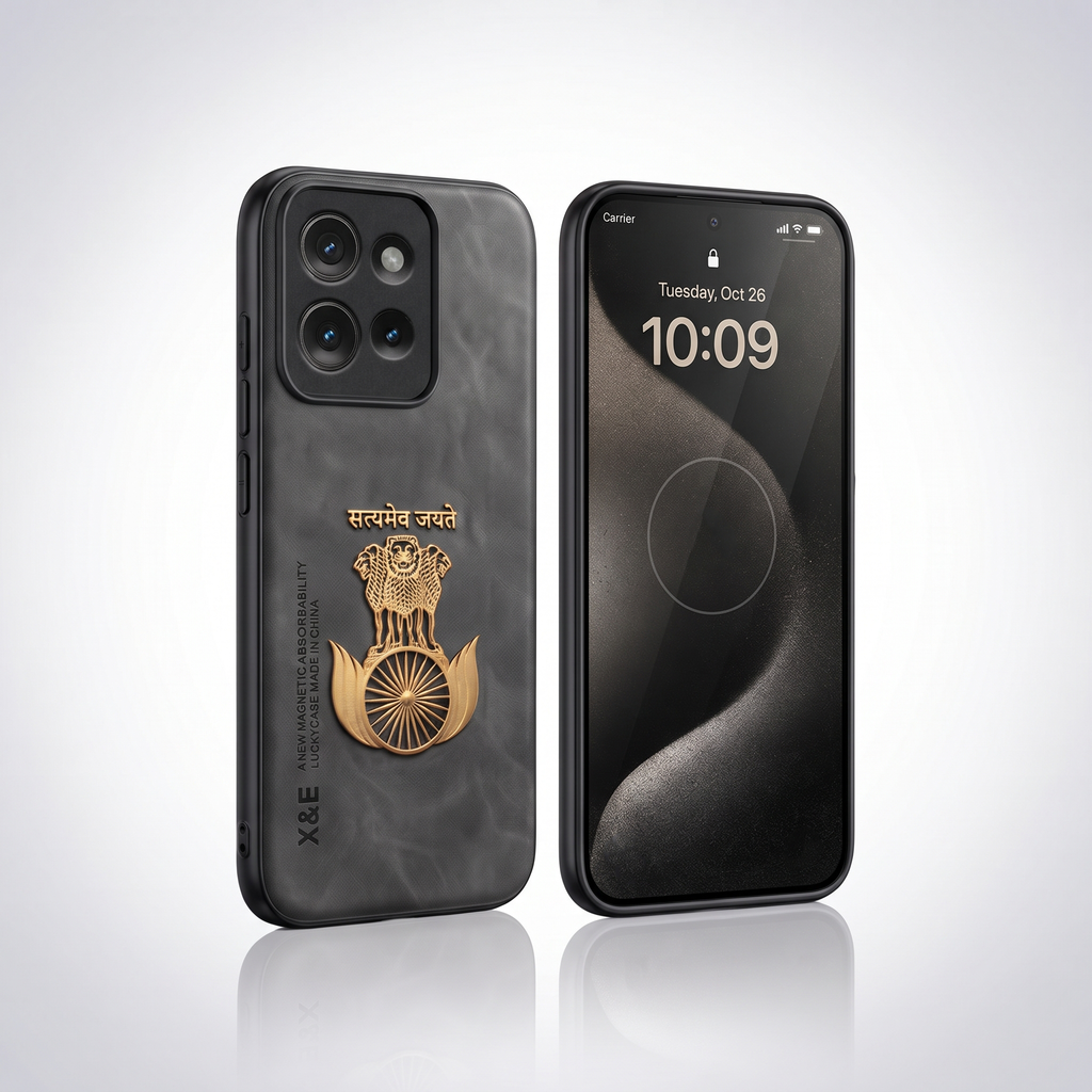 Motorola Edge 50 5G Satyamev Jayate Comfortable Leather Phone Case