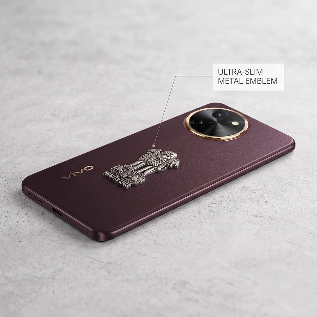 Vivo T3x 5G Compatible Satyamev Jayate 3D Metal Emblem Sticker