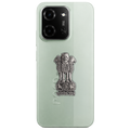 POCO C85 5G Compatible Satyamev Jayate 3D Metal Emblem Sticker