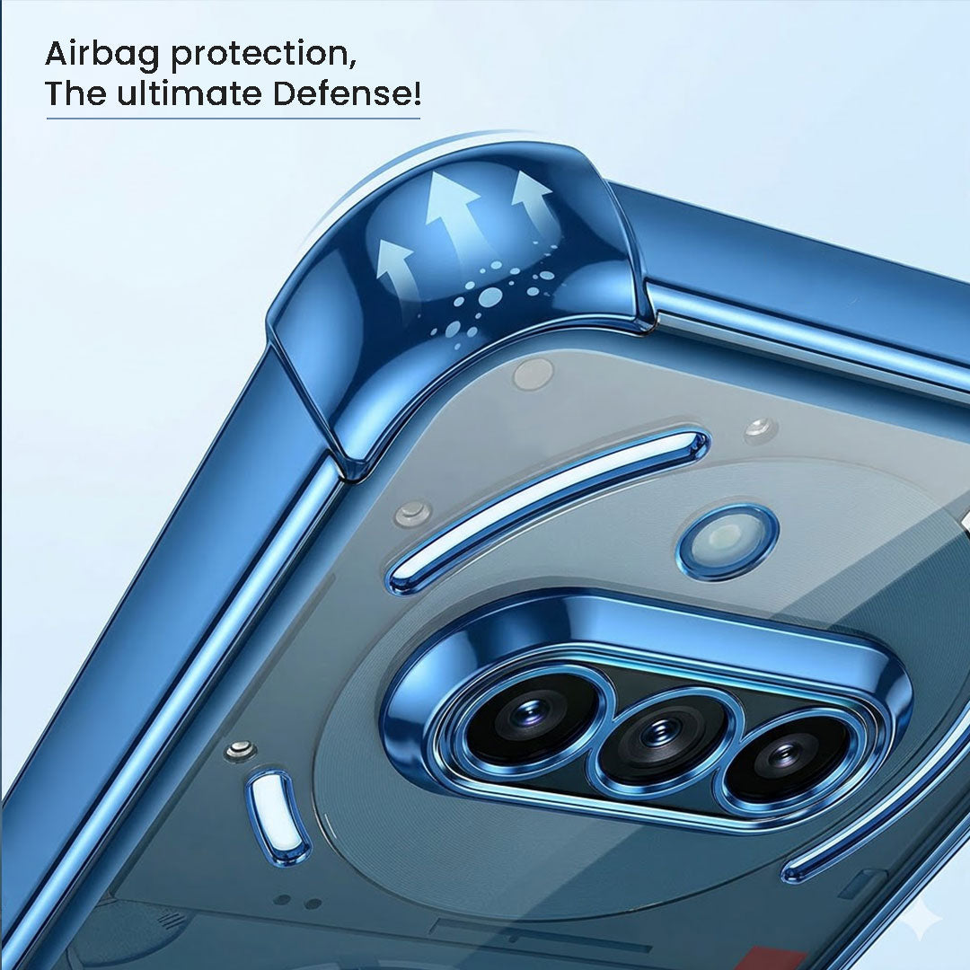 Nothing Phone 3a 5G Original Luxury Magnifier Ring Stand Shockproof Airbags Corner Case