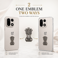 OnePlus 15 5G Compatible Satyamev Jayate 3D Metal Emblem Sticker