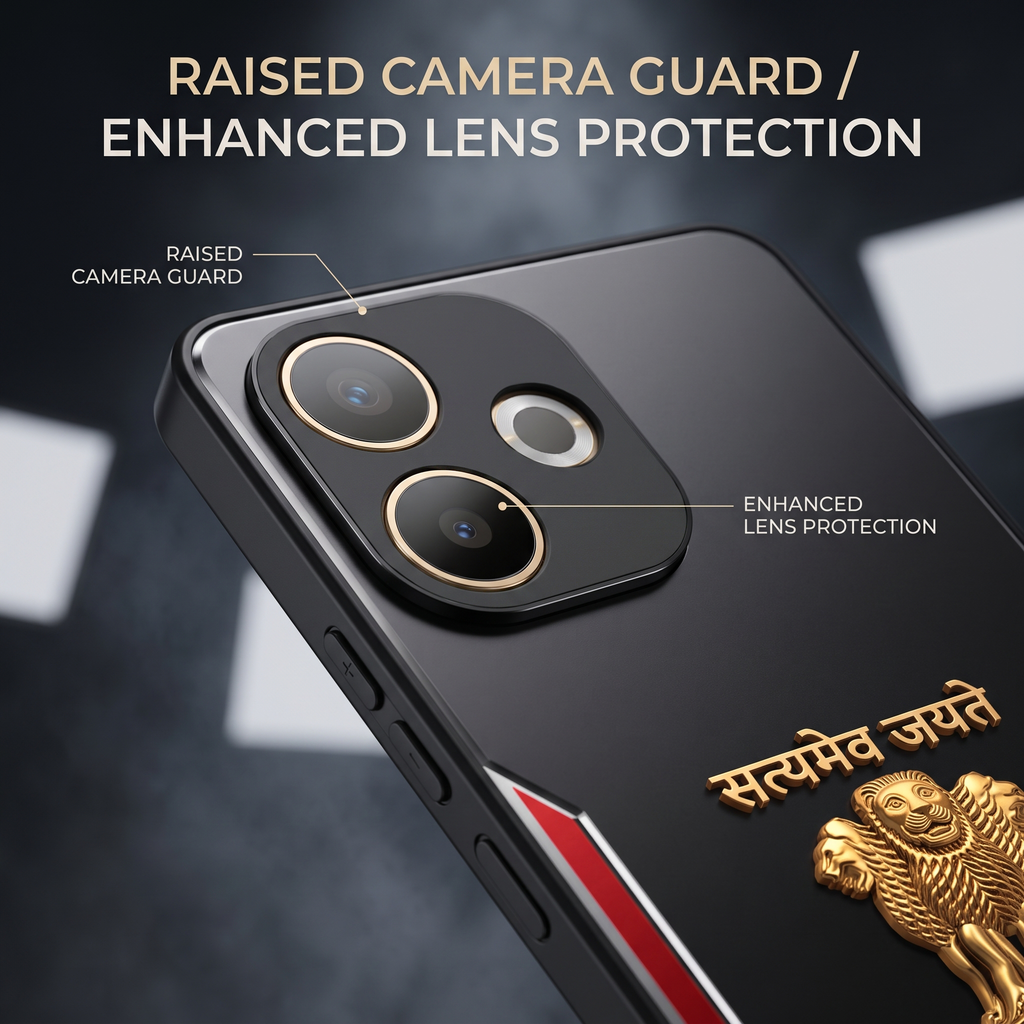 Oppo A5 Pro 5G Satyamev Jayate 3D Metal Aluminium Back Case