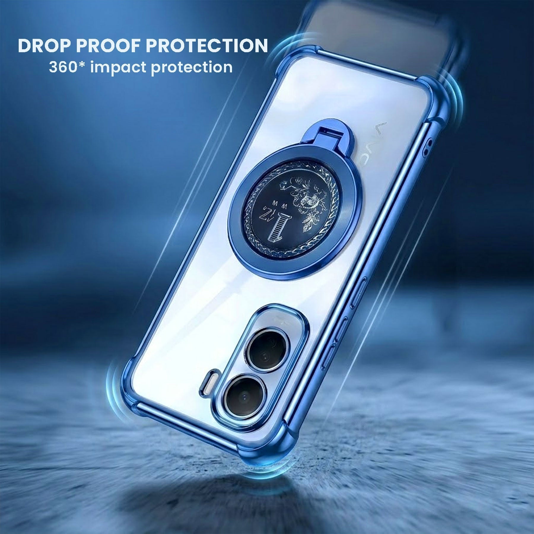 Vivo T5 Pro 5G Premium Billion Wheel Rotating Shockproof Airbags Case
