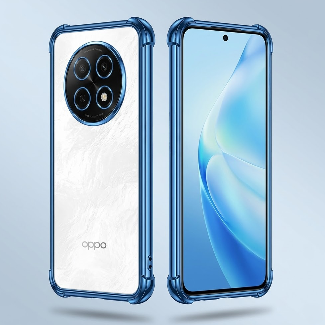 Oppo F29 Pro 5G Anti-Yellow Electroplating Transparent Airbags Case