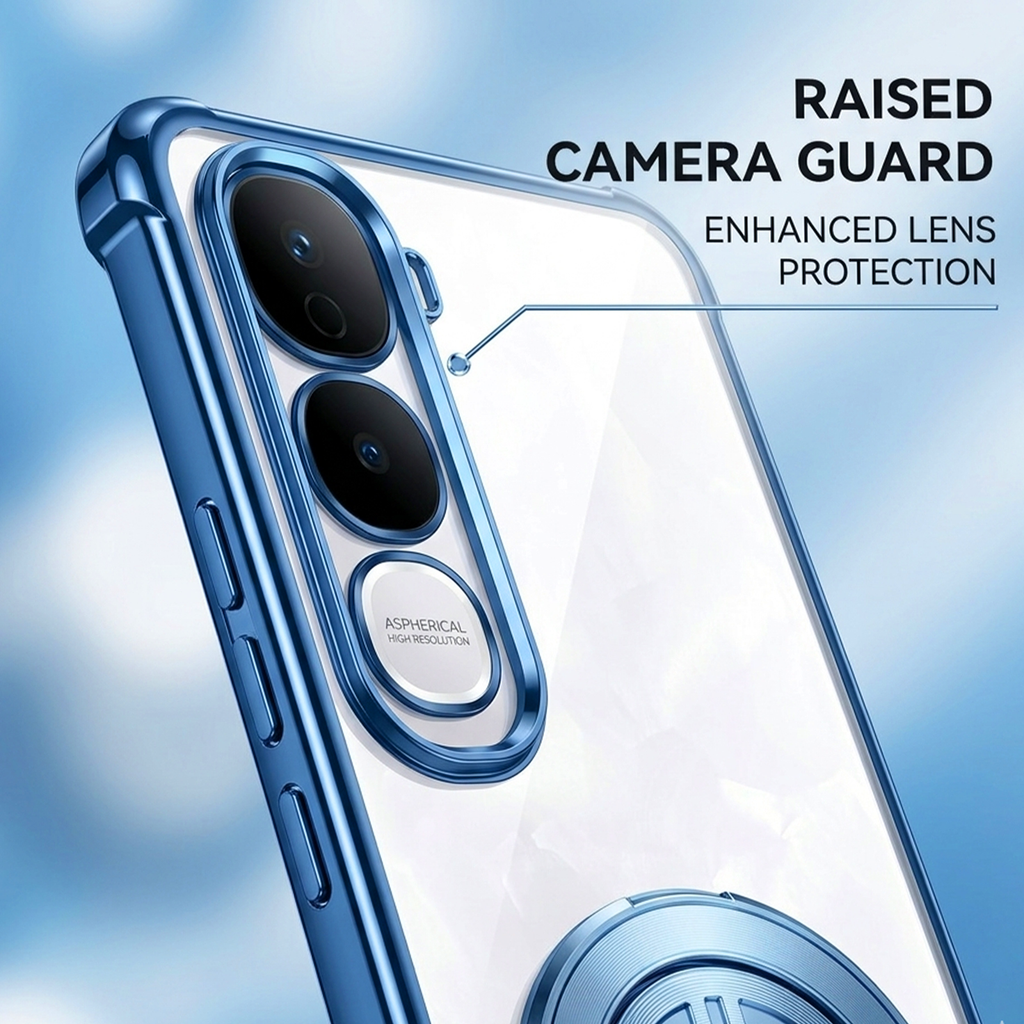 Vivo Y400 Pro 5G Four Corner Airbags 100% Original Astro Money Magnet Rotating Dollar Case