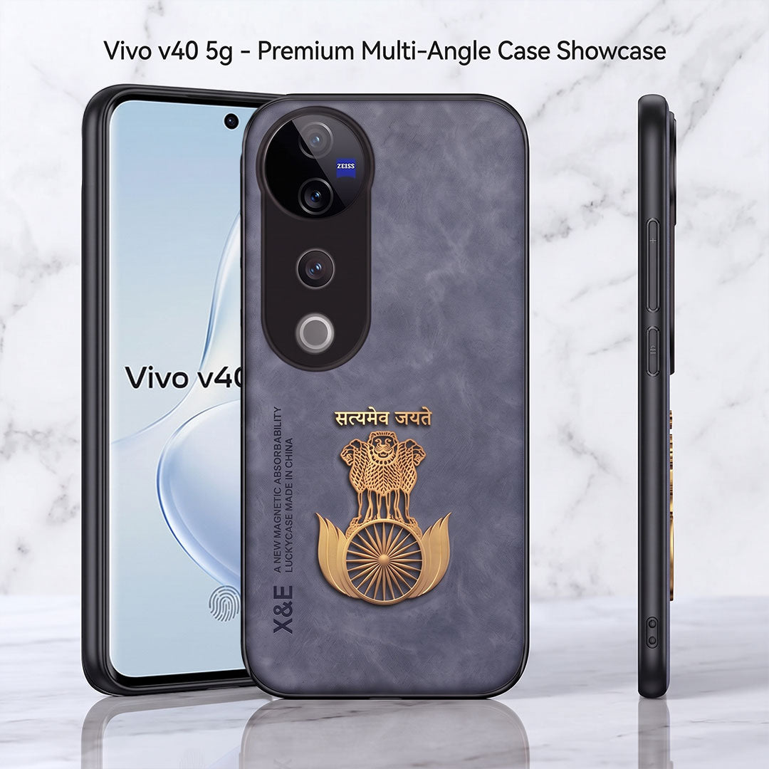 Vivo T3 Ultra 5G Satyamev Jayate Comfortable Leather Phone Case