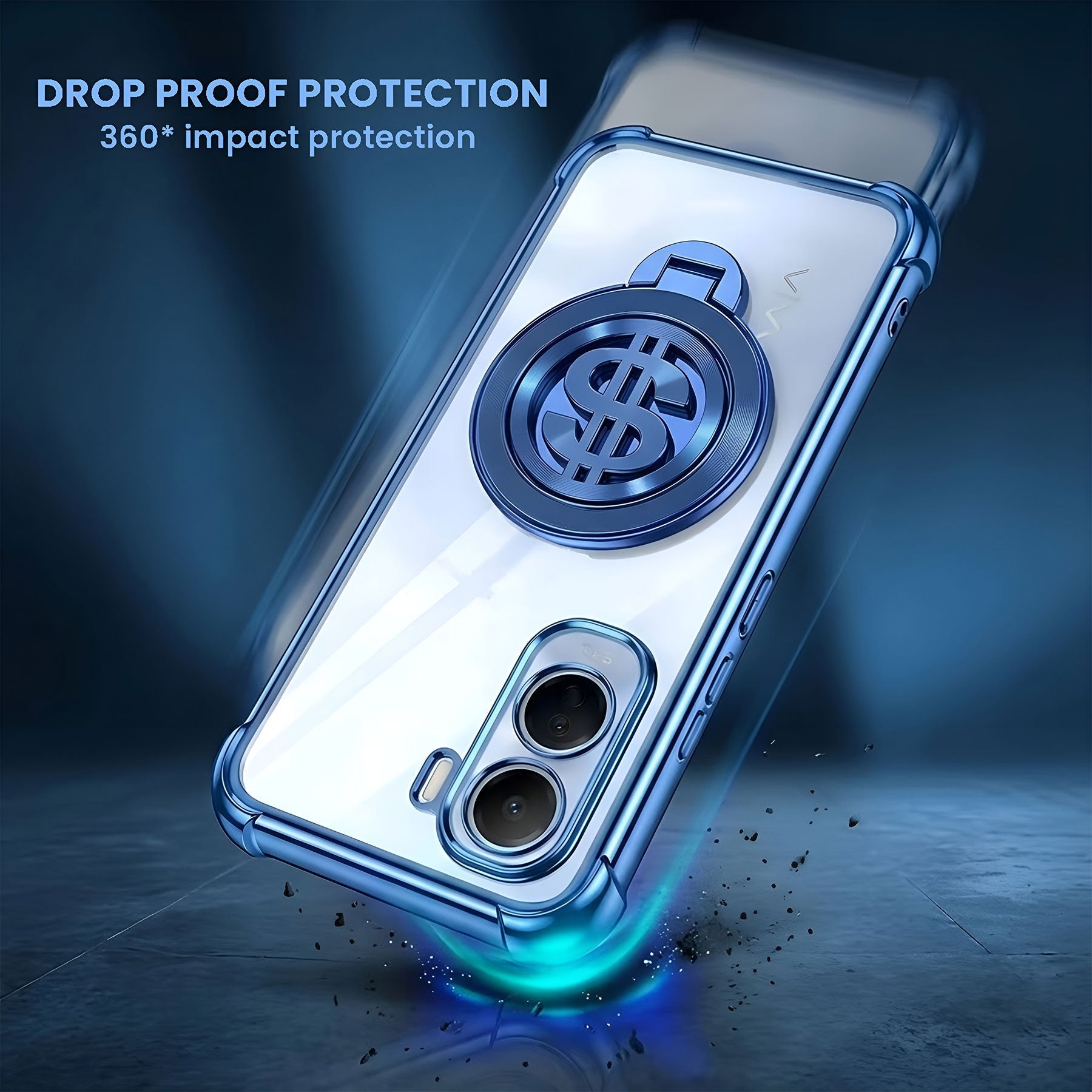 Vivo T5 Pro 5G Four Corner Airbags 100% Original Astro Money Magnet Rotating Dollar Case