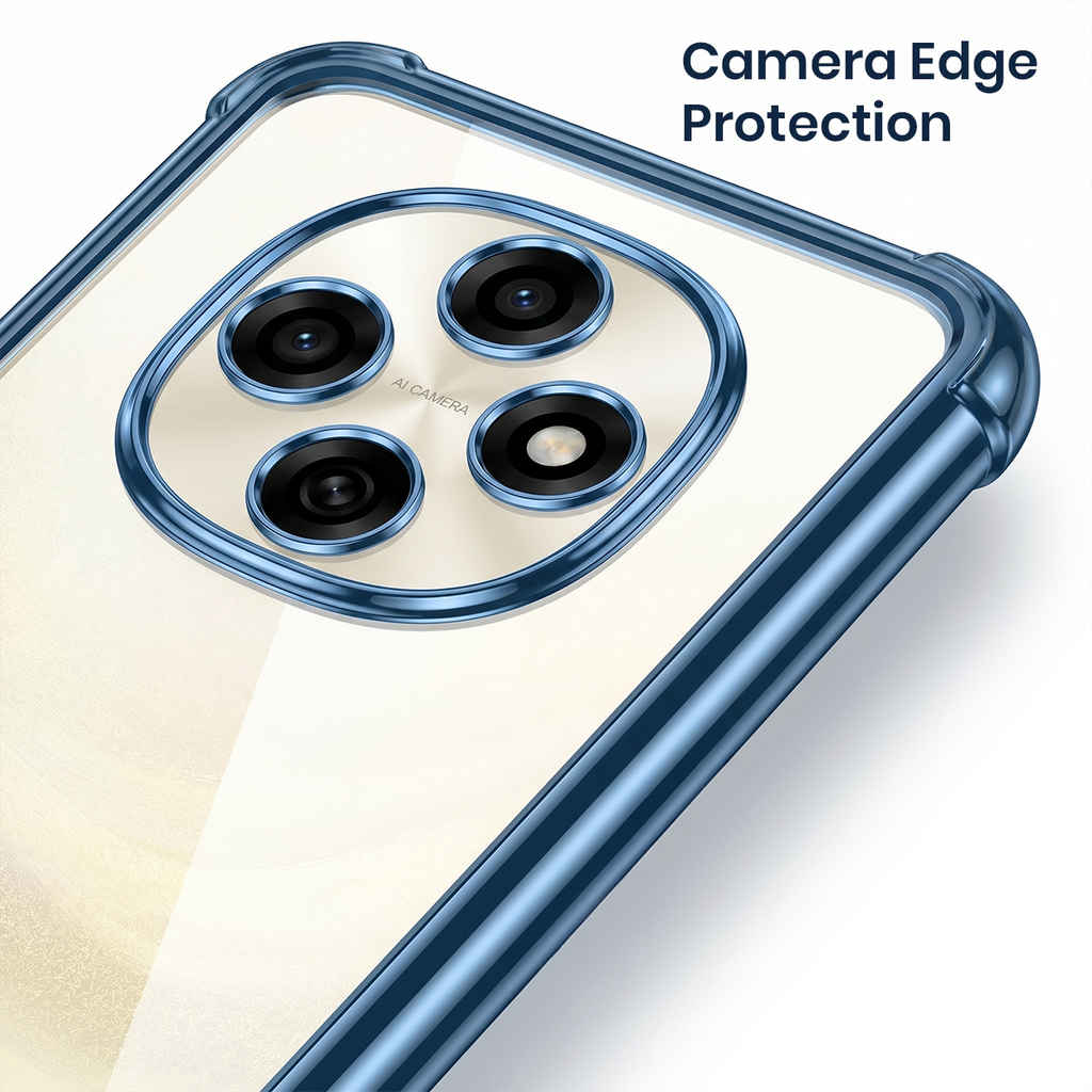Oppo F31 Pro 5G Anti-Yellow Electroplating Transparent Airbags Case