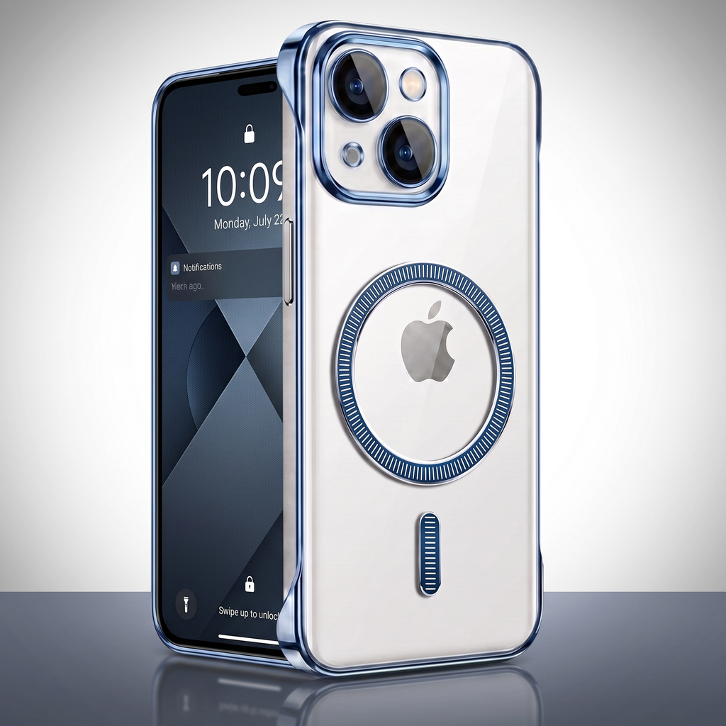 iPhone 15 Plus 5G Frameless MagSafe Shockproof Case