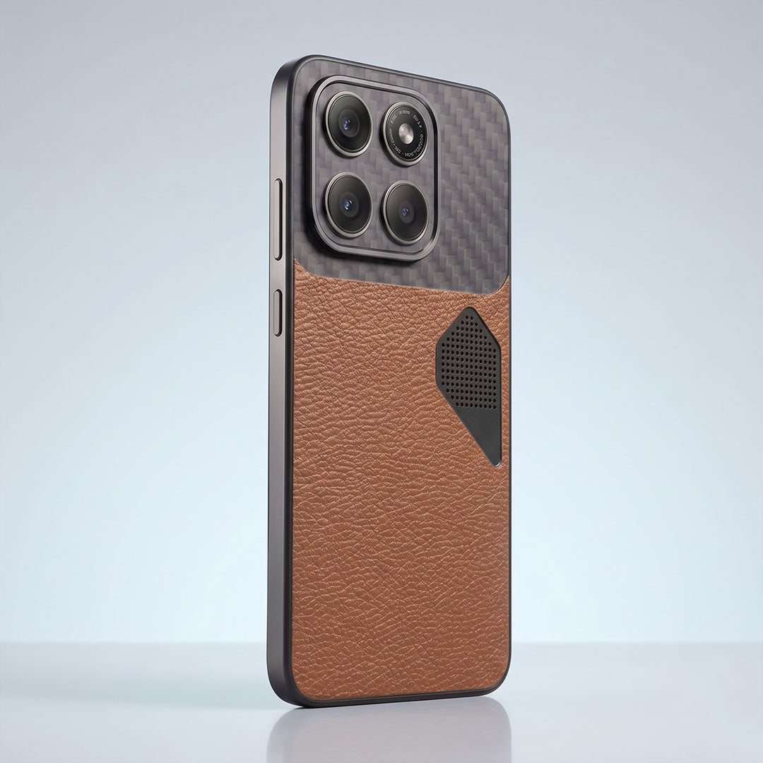 Motorola Edge 70 5G Carbon Fiber Heat Dissipation Leather Hybrid Phone Case