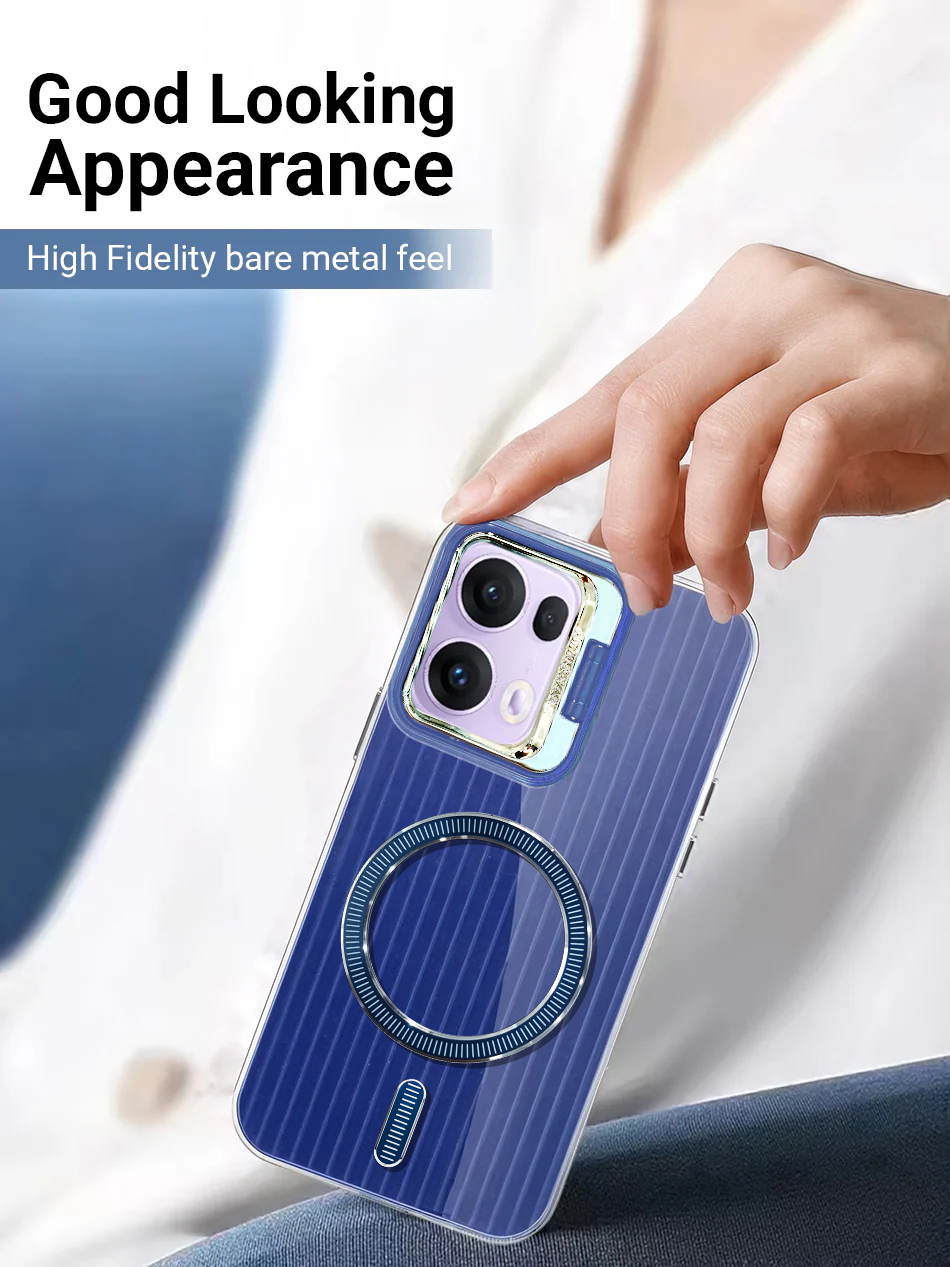 Oppo Reno 13 5G Anti-Yellow Magsafe Liquid Crystal Clear Case