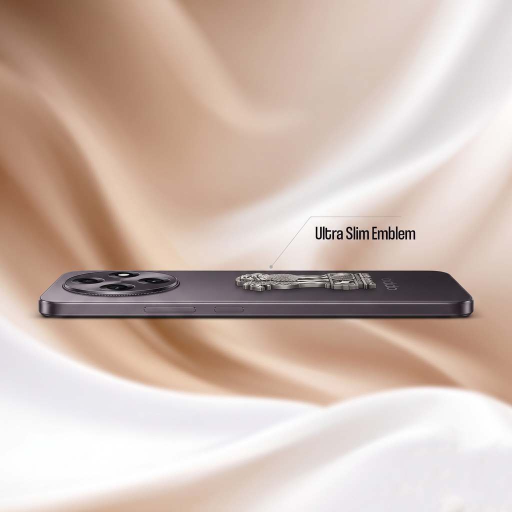 Oppo F31 Pro 5G Compatible Satyamev Jayate 3D Metal Emblem Sticker