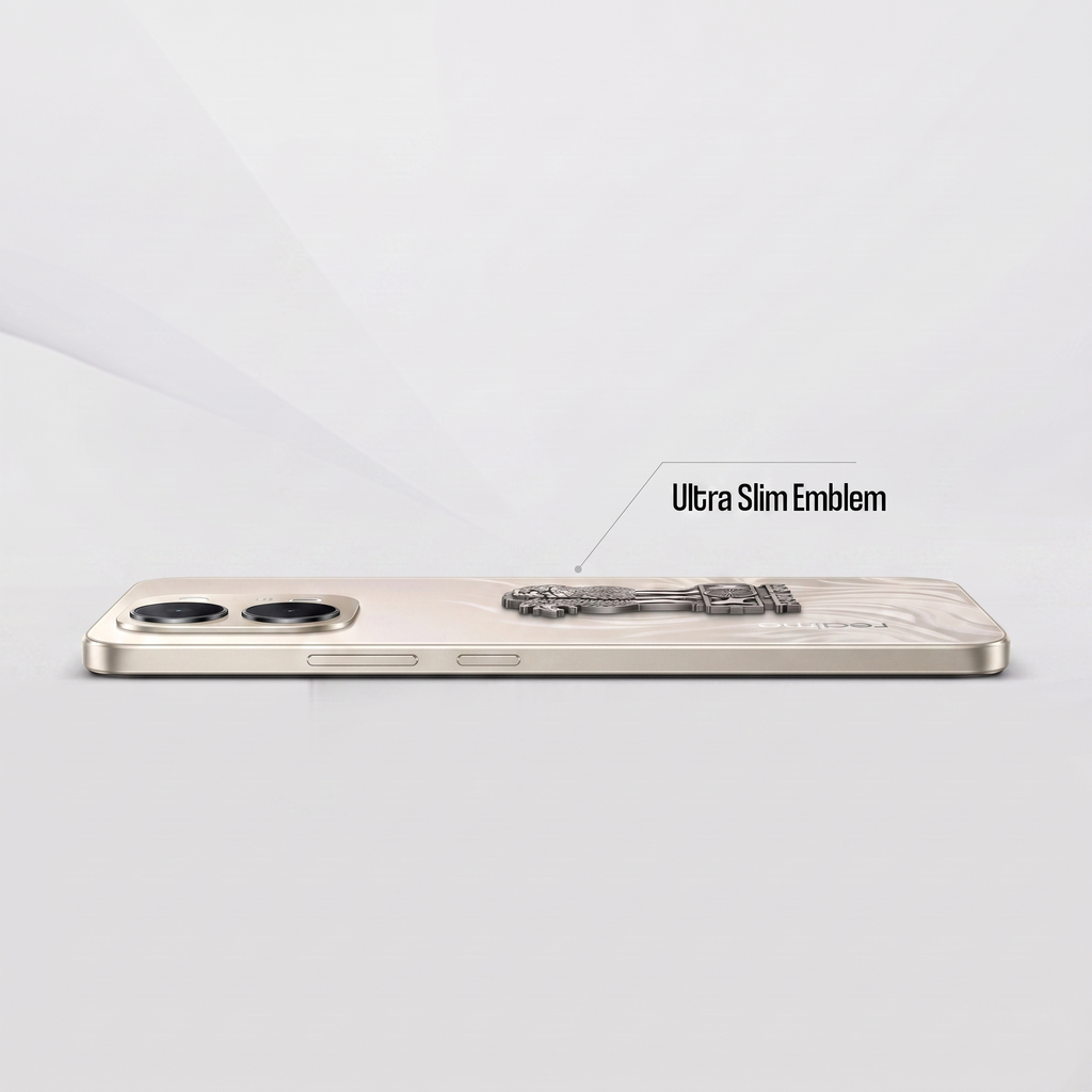 Realme C100x 5G Compatible Satyamev Jayate 3D Metal Emblem Sticker