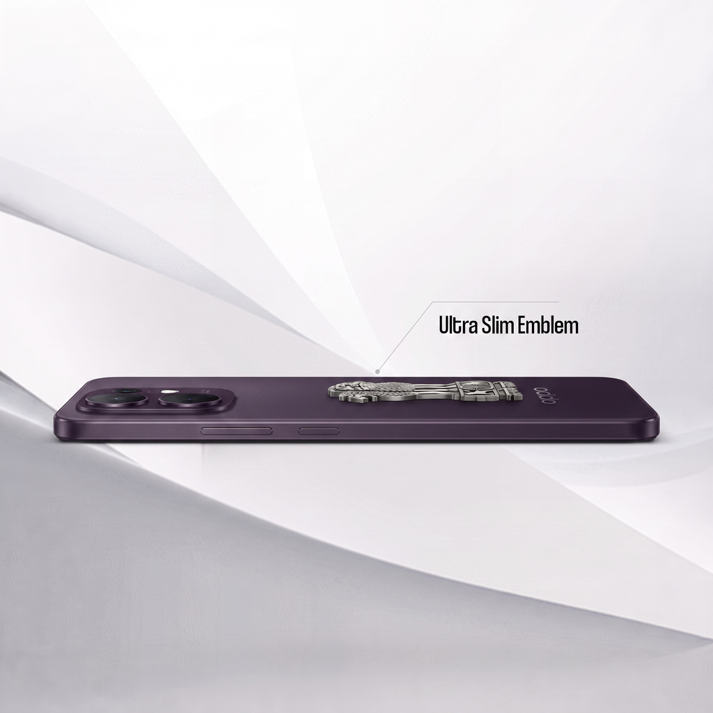 Oppo Reno 16 5G Compatible Satyamev Jayate 3D Metal Emblem Sticker