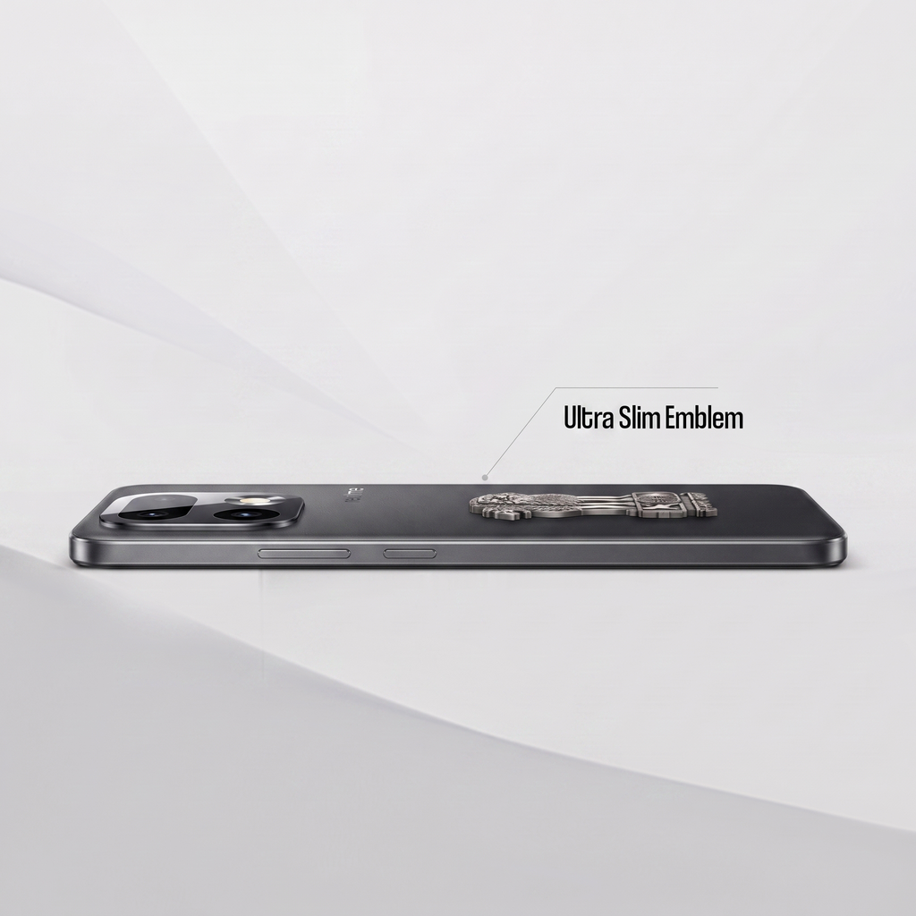 Realme 16 Pro+ 5G Compatible Satyamev Jayate 3D Metal Emblem Sticker
